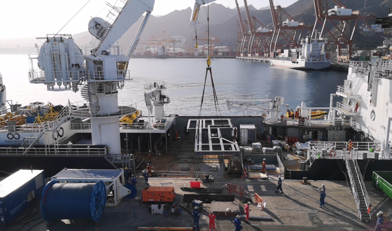 Grillage Uploading Tenerife Shipyards
